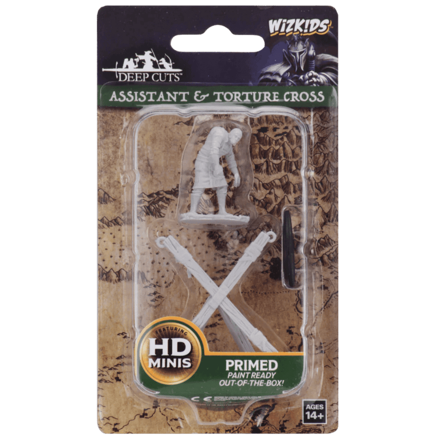 Wizkids Deep Cuts Unpainted Miniatures: Assistant & Torture Cross