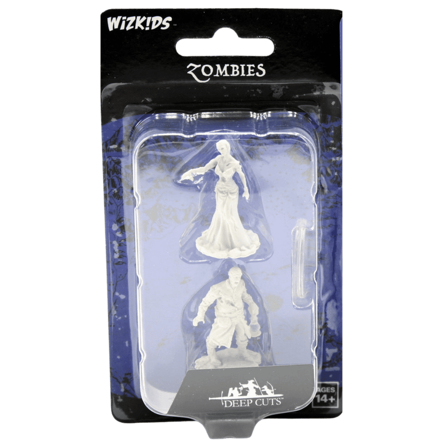 Wizkids Deep Cuts Unpainted Miniatures: Zombies (Wave 18)