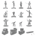Wizkids Deep Cuts Unpainted Miniatures: Ship's Crew Boxed Set