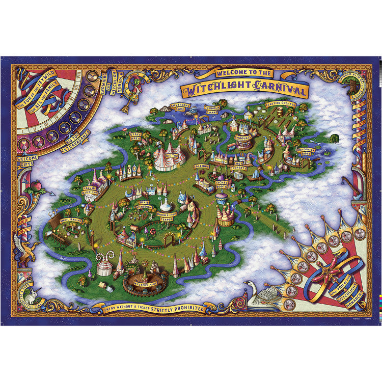Dungeons & Dragons: Icons of the Realms - The Wild Beyond The Witchlight - The Domain of Prismeer & The Witchlight Carnival Wall Map