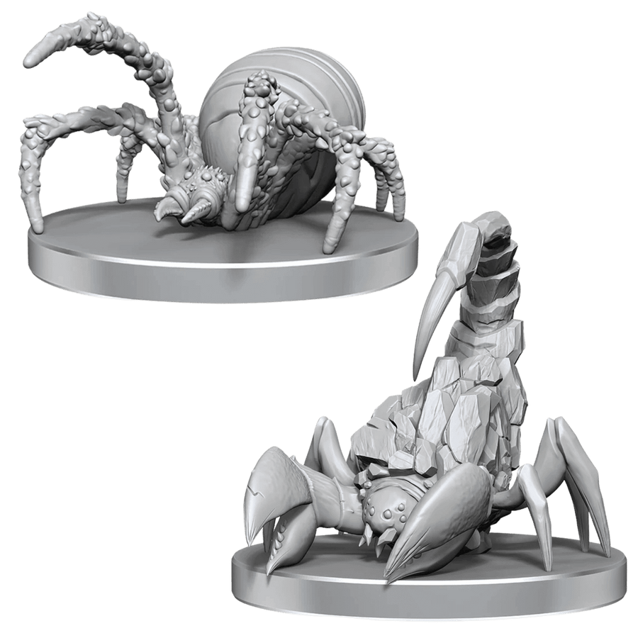 Pathfinder Battles Deep Cuts Unpainted Miniatures: Cave Scorpion & Hunting Spider