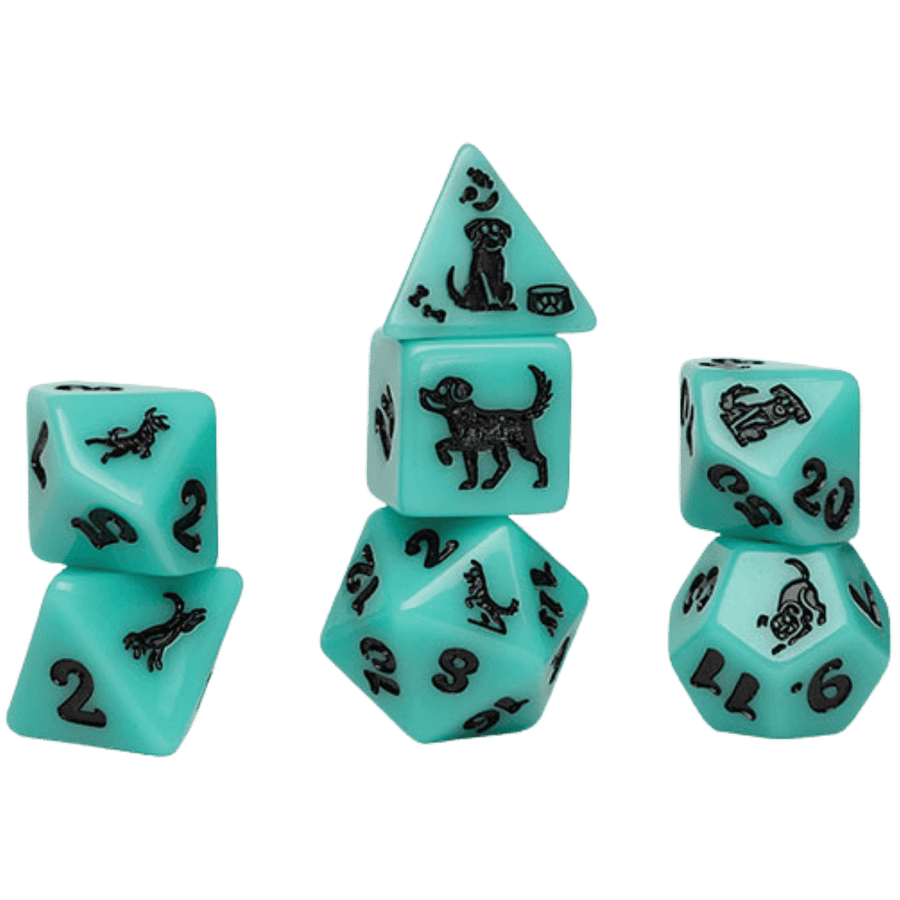 Sirius Dice: Polyhedral - Animals - Seafoam Shepherd (7) (PREORDER)