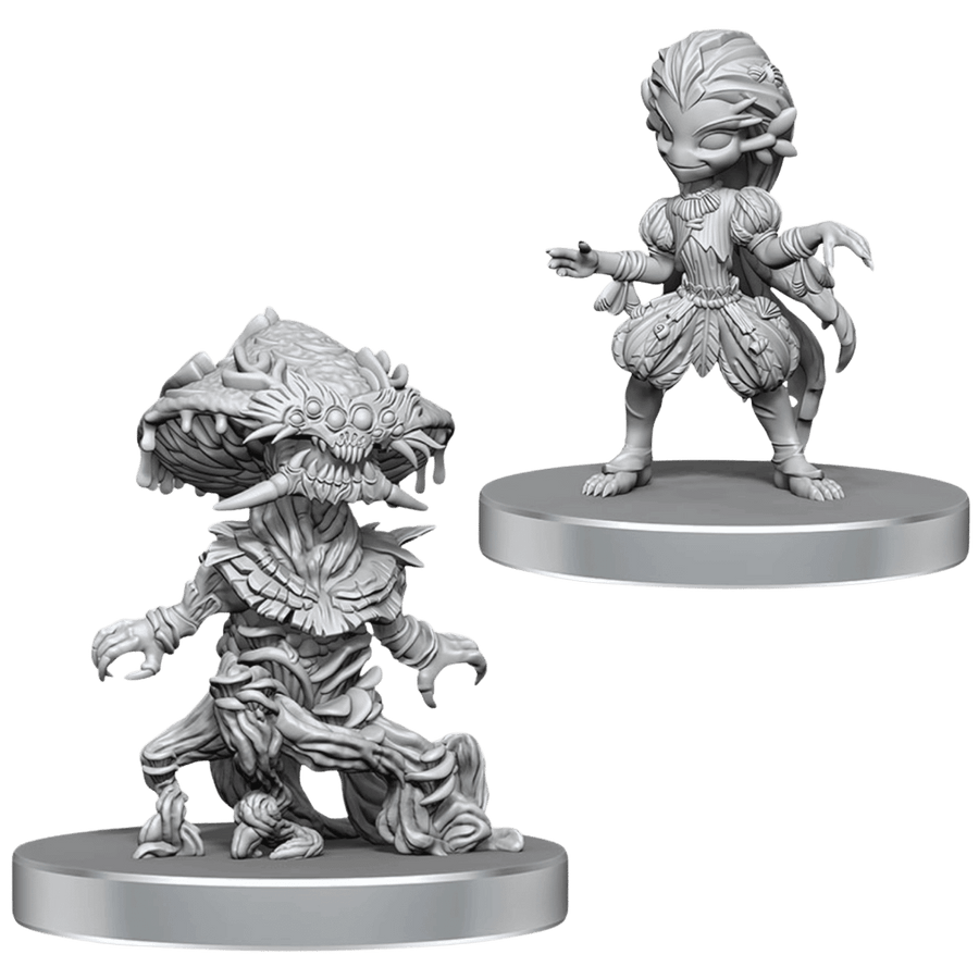 Pathfinder Battles Deep Cuts Miniatures: Fungus Leshy & Seaweed Leshy (Unpainted)