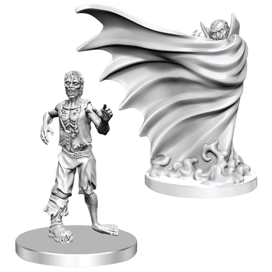 Dungeons & Dragons: Nolzur's Marvelous Miniatures - Classic Vampire & Classic Zombie (Unpainted)