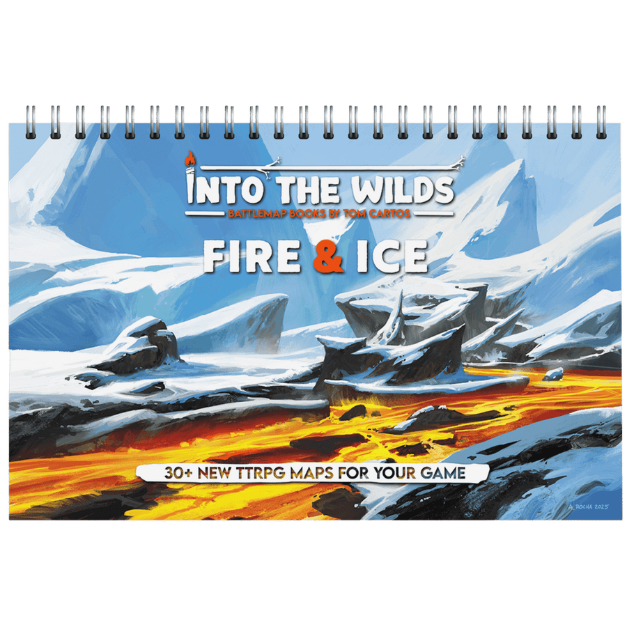 Into the Wilds: Extraplanar Battlemap Book - Fire & Ice