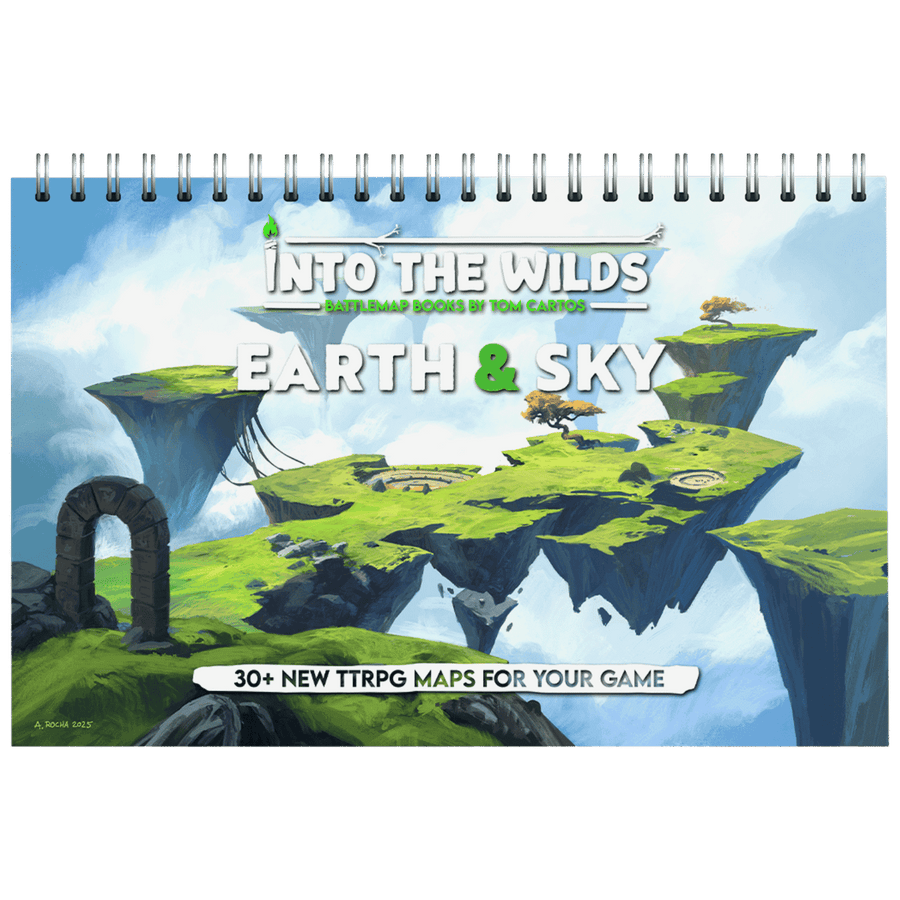 Into the Wilds: Extraplanar Battlemap Book - Earth & Sky