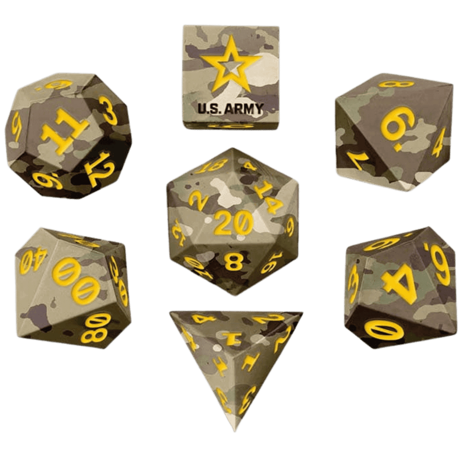 FanRoll: Official U.S. Army Silicone Dice Set (7ct) (PREORDER)