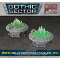 Battlefield in a Box: Gothic Sector - Castograd Holo Command Tables (Pre-painted) (PREORDER)
