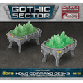 Battlefield in a Box: Gothic Sector - Castograd Holo Command Desks (Pre-painted) (PREORDER)