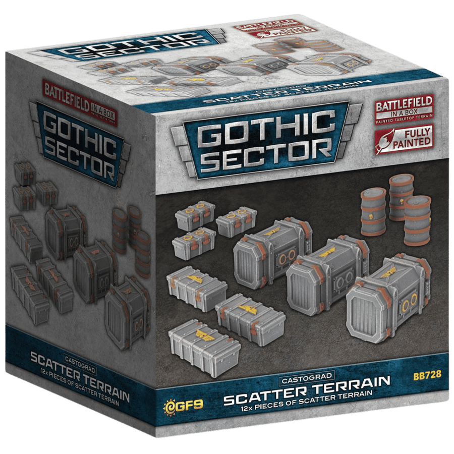 Battlefield in a Box: Gothic Sector - Castograd Scatter Terrain (Pre-painted) (PREORDER)