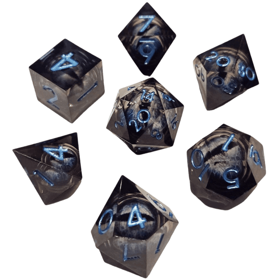 Chronicle: ICU Liquid Core Polyhedral Dice Set - Blue (7ct) (PREORDER)