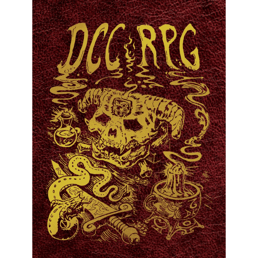 Dungeon Crawl Classics RPG: Core Rulebook (Doug Kovacs Cover, Leatherbound Edition) (PREORDER)