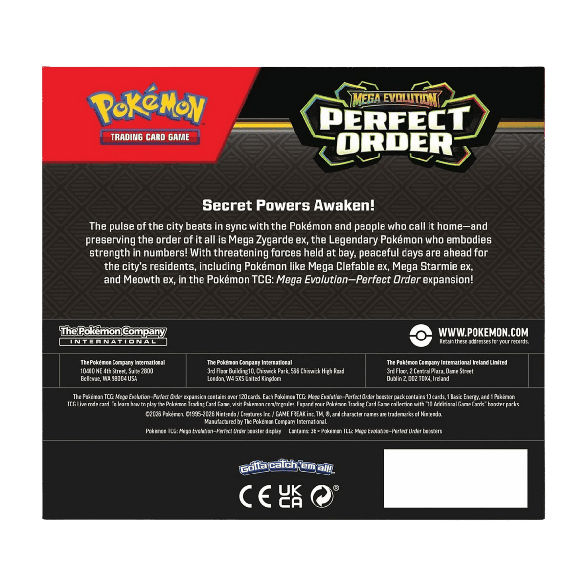 Pokemon: Mega Evolution - Perfect Order - Booster Box