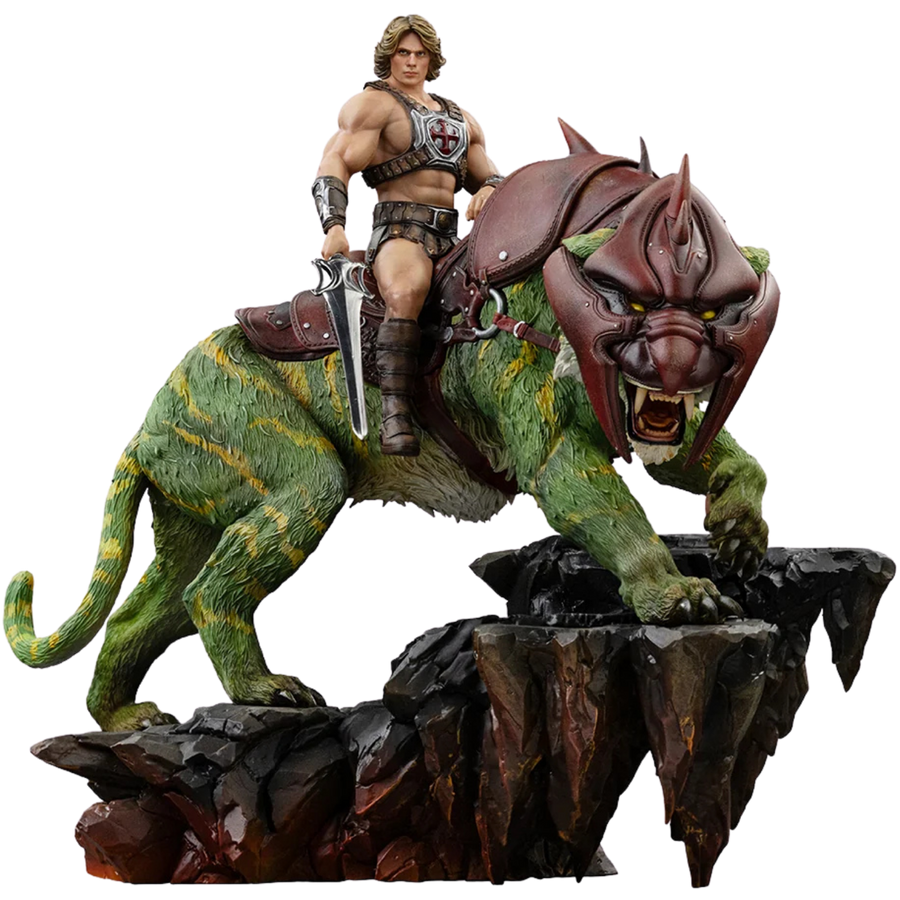 Masters of the Universe (2026): He-Man and Battle Cat HEMAN139326-10 - Deluxe Art Scale 1/10 Statue (PREORDER)