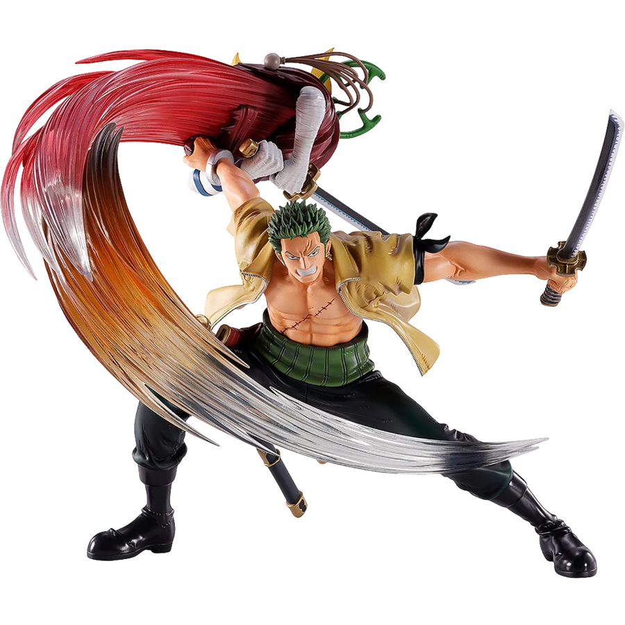 One Piece: Roronoa Zoro & Usopp (Impact Log) - Ichibansho Revible Moment Figure (PREORDER)