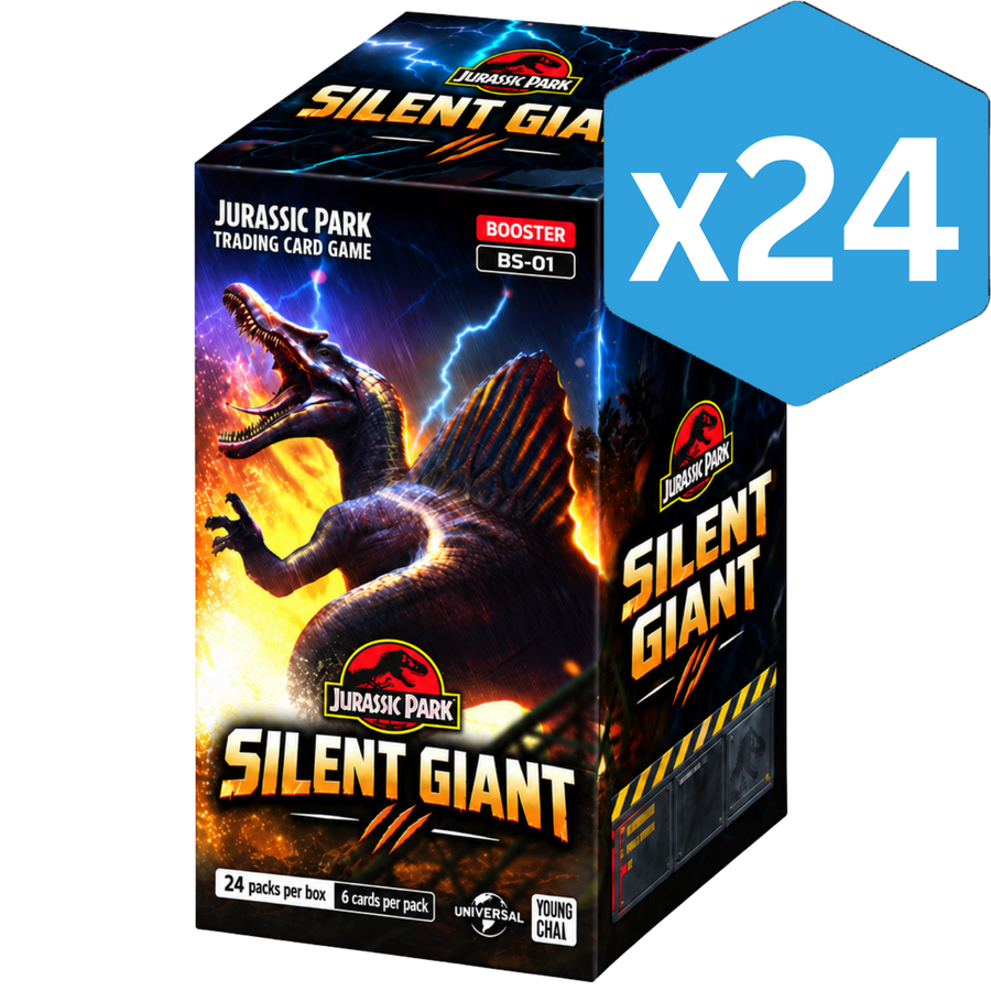 Jurassic Park TCG: Silent Giant BS-01 - Booster Box (Sealed Case) (PREORDER)