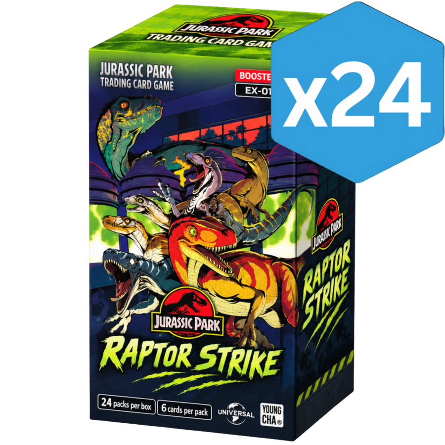 Jurassic Park TCG: Raptor Strike EX-01 - Booster Box (Sealed Case) (PREORDER)