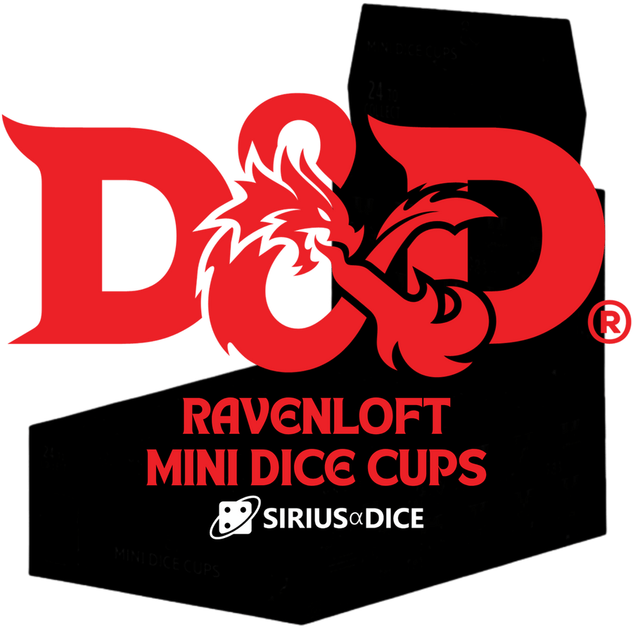 Sirius Dice: Dungeons & Dragons Ravenloft - Mini Dice Cups - Display (12) (PREORDER)