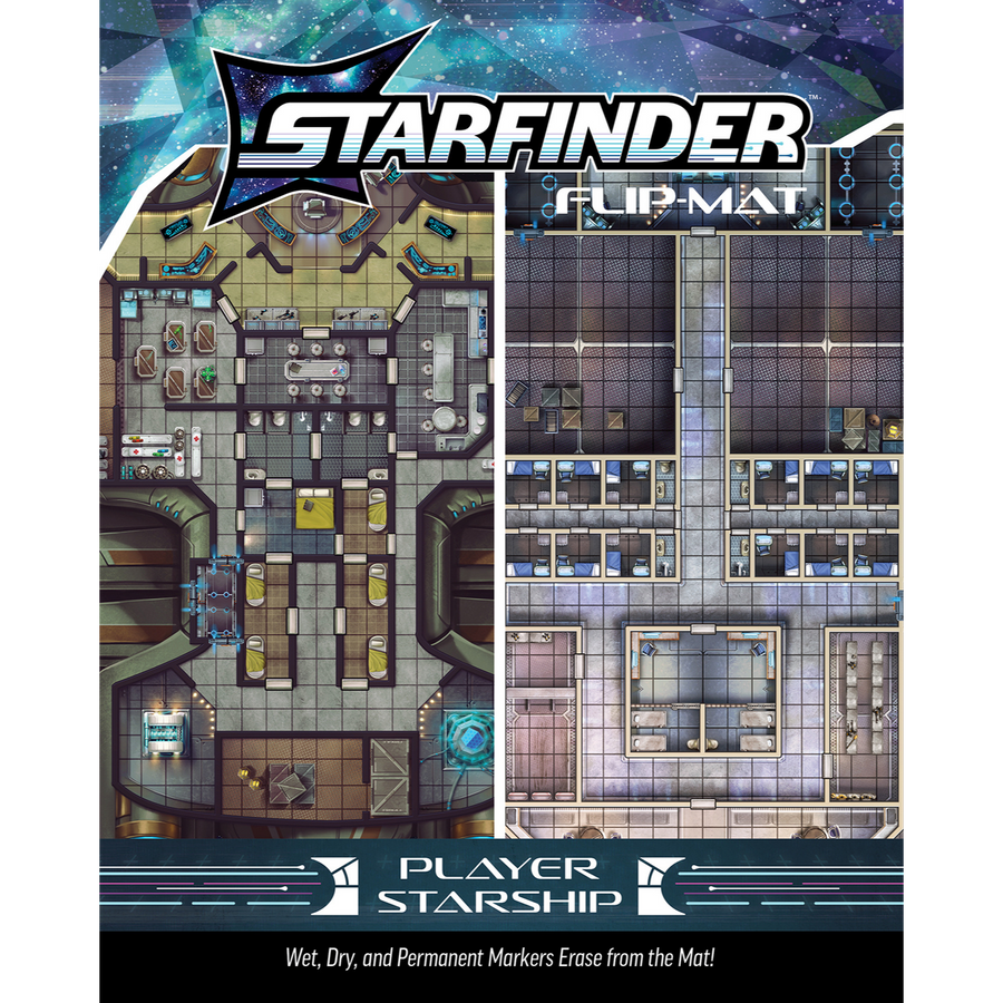 Starfinder RPG 2nd Edition: Flip-Mat - Player Starship (PREORDER)