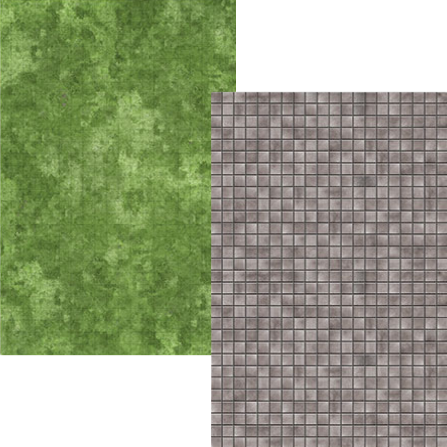 Gale Force 9: RPG Mat - Grass & Dungeon (2 Mat Set) (PREORDER)