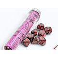 Chessex Dice: Lab Dice Lustrous - Polyhedral Gothic/Copper (7) w/Bonus Die (PREORDER)