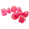 Chessex Dice: Lab Dice Shimmer - Polyhedral Ignis/Gold (7) w/Bonus Die (PREORDER)