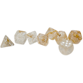 Chessex Dice: Lab Dice Borealis - Polyhedral Champagne/White (7) w/Bonus Die (PREORDER)