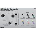 DOMARU Capsule Squircle Playmat Tube - Verdant Burgundy (PREORDER)
