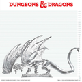 Dungeons & Dragons Nolzur's Marvelous Miniatures: Young Sapphire Dragon (Unpainted) (PREORDER)