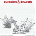 Dungeons & Dragons Nolzur's Marvelous Miniatures: Young Sapphire Dragon (Unpainted) (PREORDER)