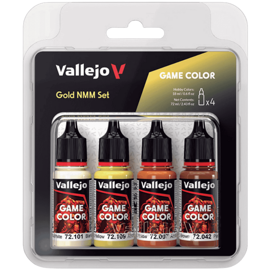 Acrylicos Vallejo: Game Color - Gold NMM Set (4ct) (PREORDER)