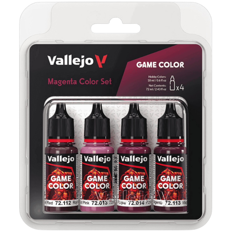 Acrylicos Vallejo: Game Color - Magenta Color Set (4ct) (PREORDER)