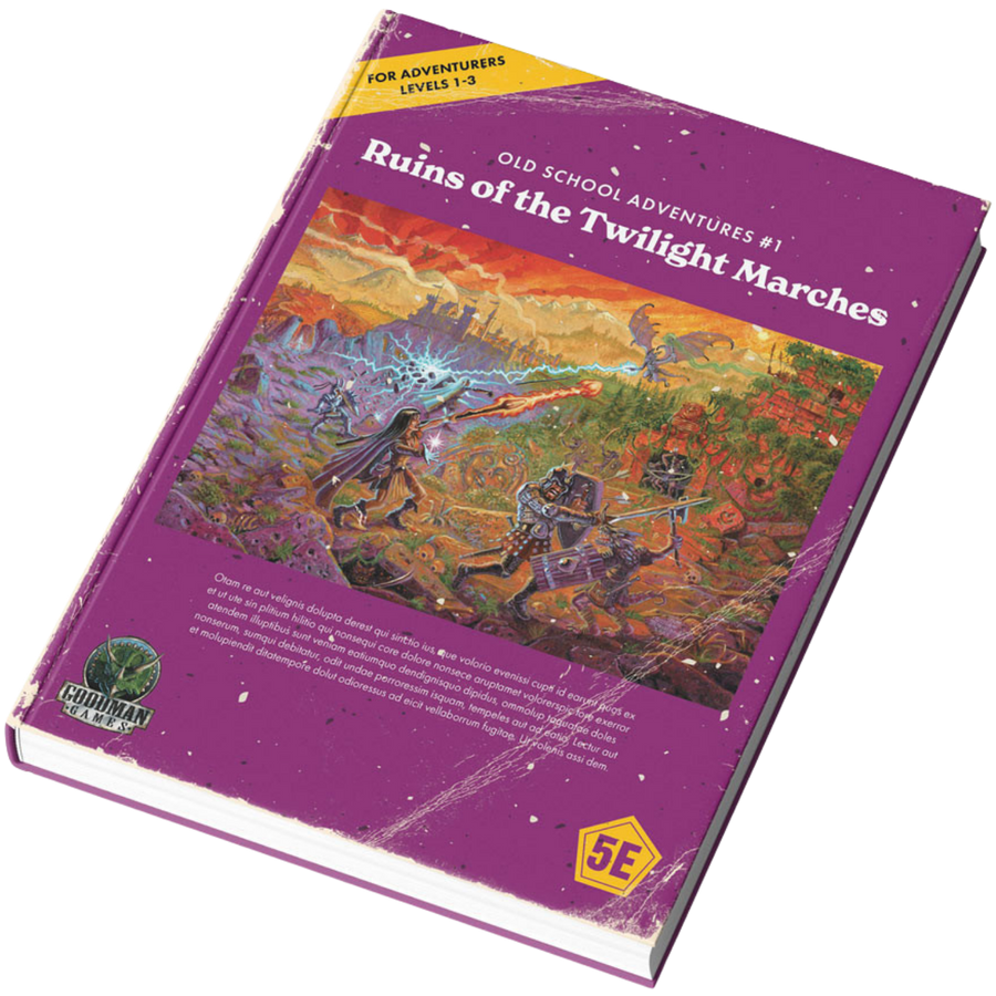 Old School Adventures #1: Ruins of the Twilight Marches (Color McAusland Cover) (5E) (PREORDER)
