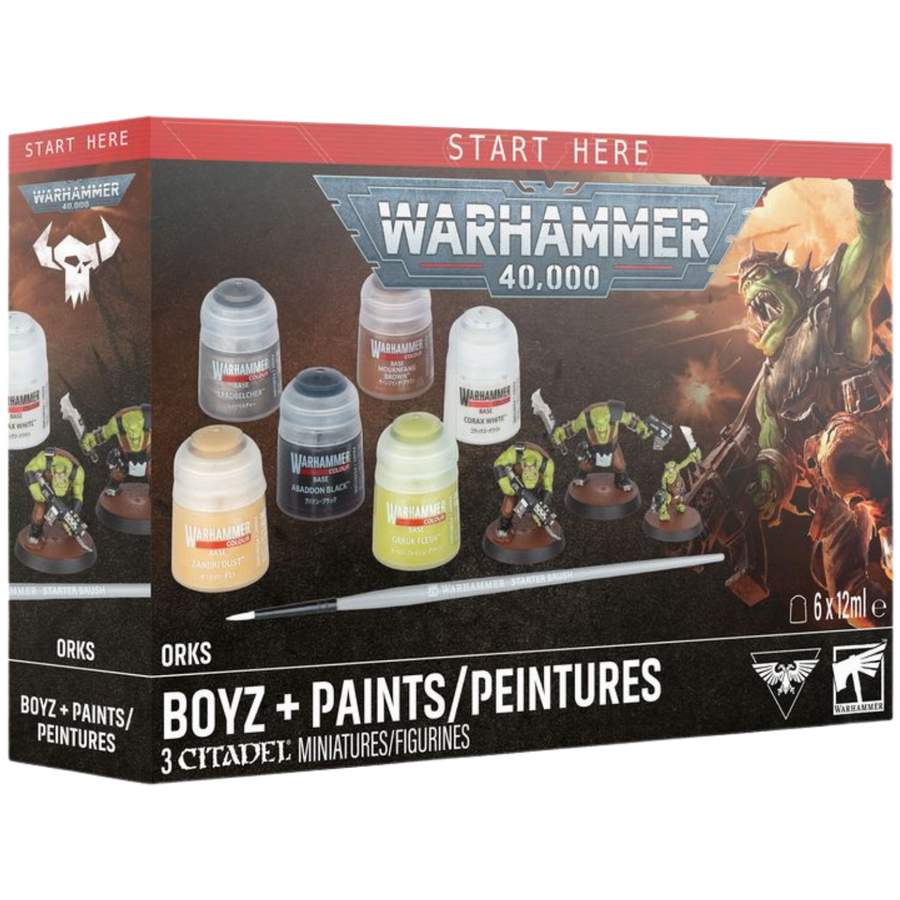 Warhammer 40K: Orks - Boyz + Paints