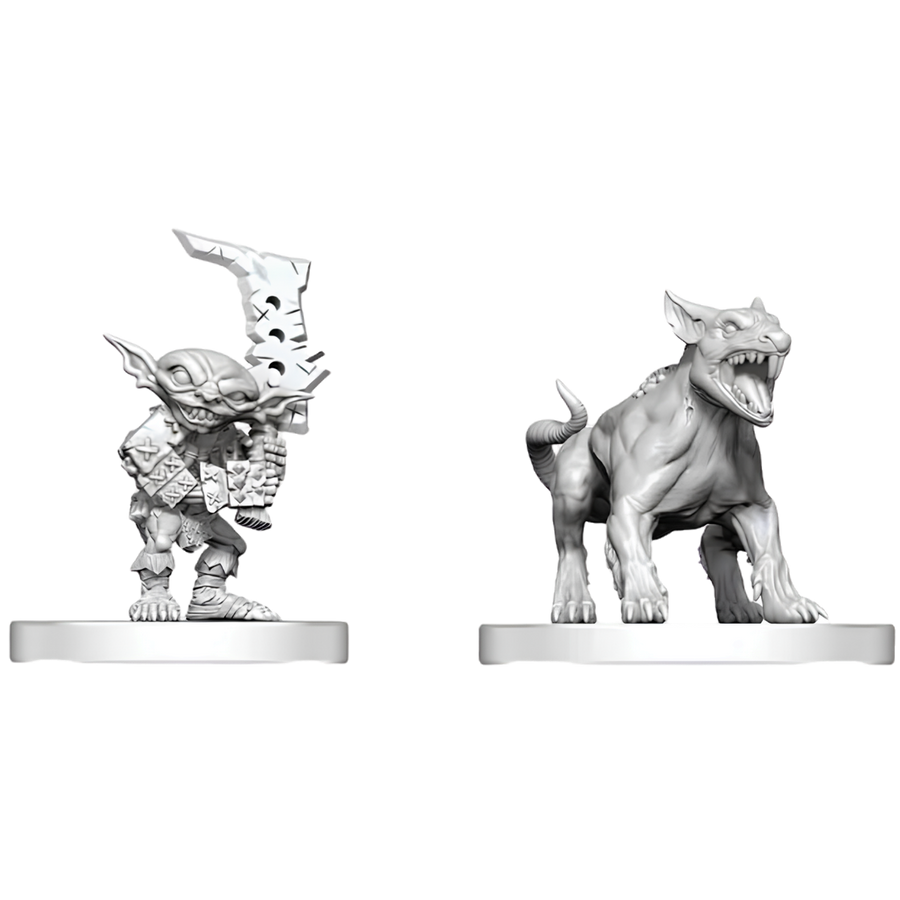 Pathfinder Battles Deep Cuts Miniatures: Goblin Commando & Goblin Dog (Unpainted) (PREORDER)