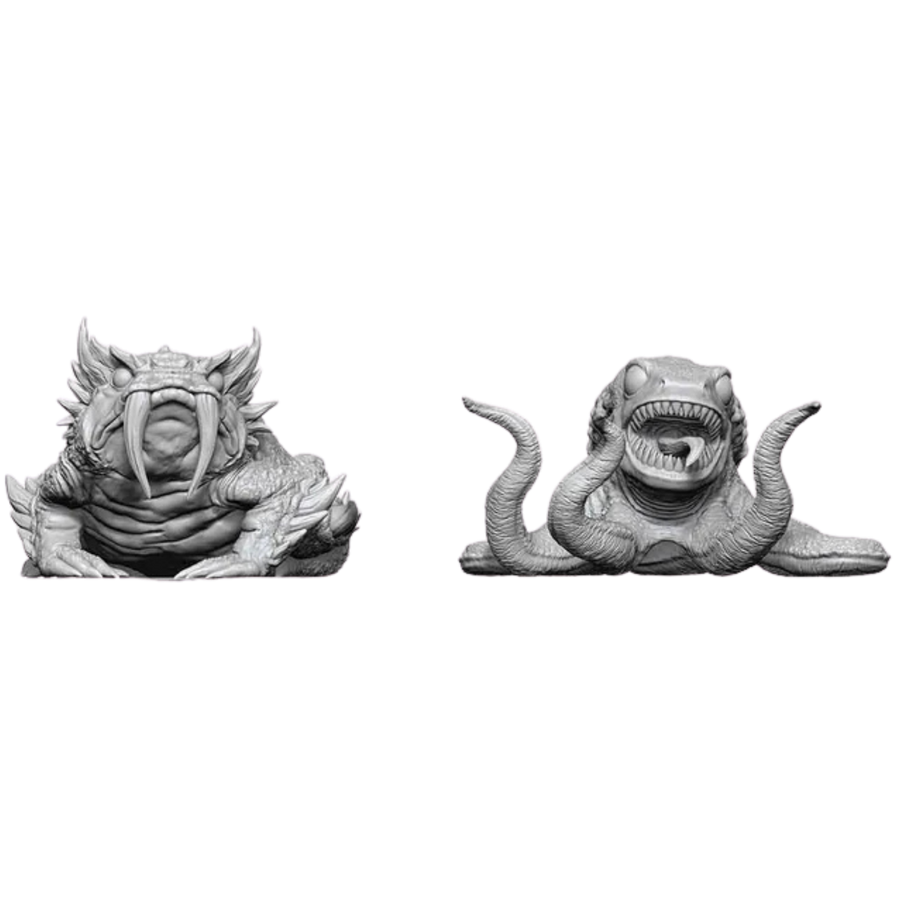 Pathfinder Battles Deep Cuts Miniatures: Bogwid & Slurk (Unpainted) (PREORDER)