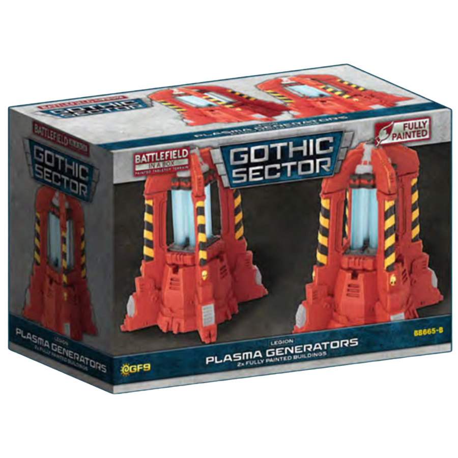 Battlefield in a Box: Gothic Sector - Legion Plasma Generators (Red) (PREORDER)