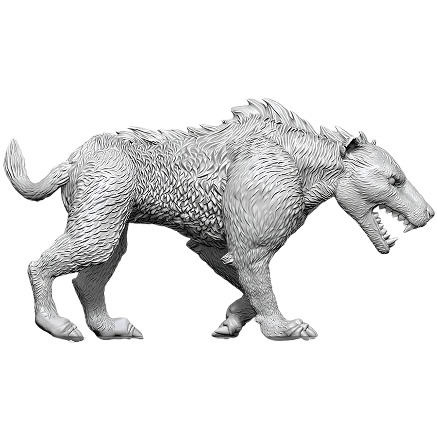 Pathfinder Battles Deep Cuts Miniatures: Hyaenodon (Unpainted) (PREORDER)