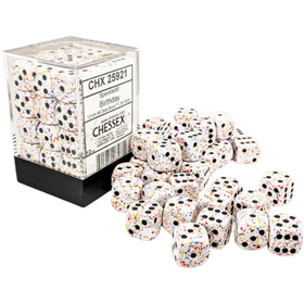Chessex Dice: Speckled D6 12mm - Birthday (36ct)
