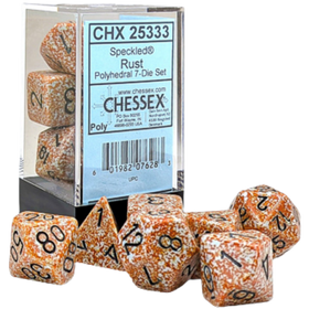 Chessex Dice: Speckled Polyhedral - Rust (7ct)