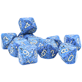 Chessex Dice: Speckled D10 - Ocean Stone (10ct)
