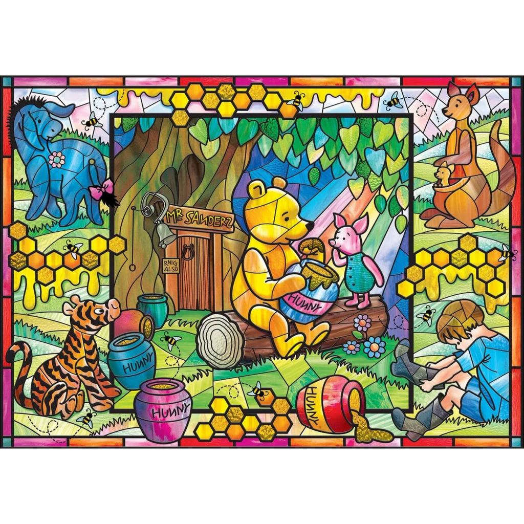 MasterPieces Puzzles: Stained Glass - Winnie the Pooh (500pcs)