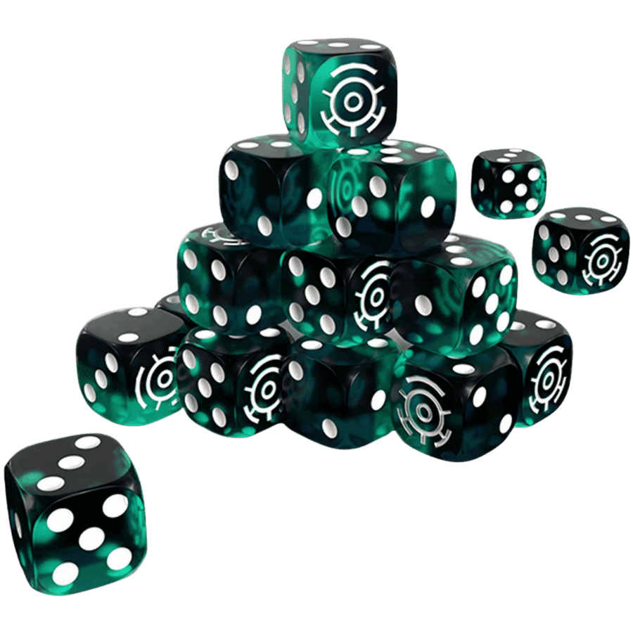 One Page Rules: Grimdark Future - Robot Legions - Premium Resin 16mm Dice Set (20) (PREORDER)