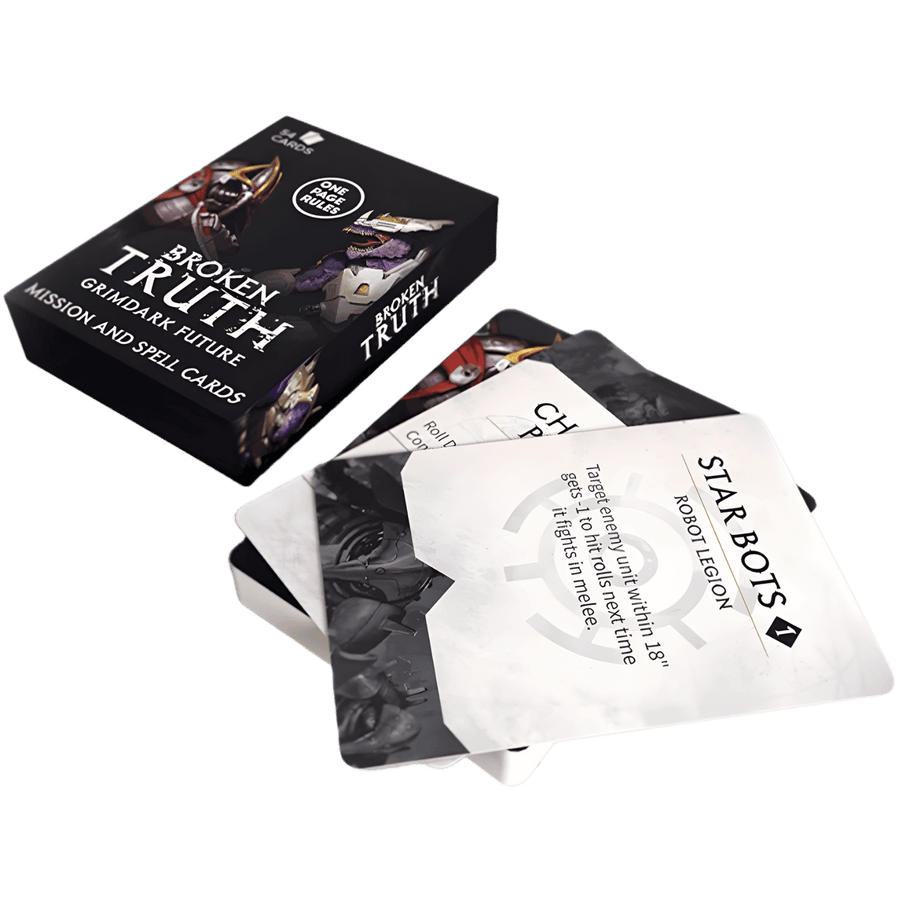 One Page Rules: Grimdark Future - Mission & Spell Cards (PREORDER)