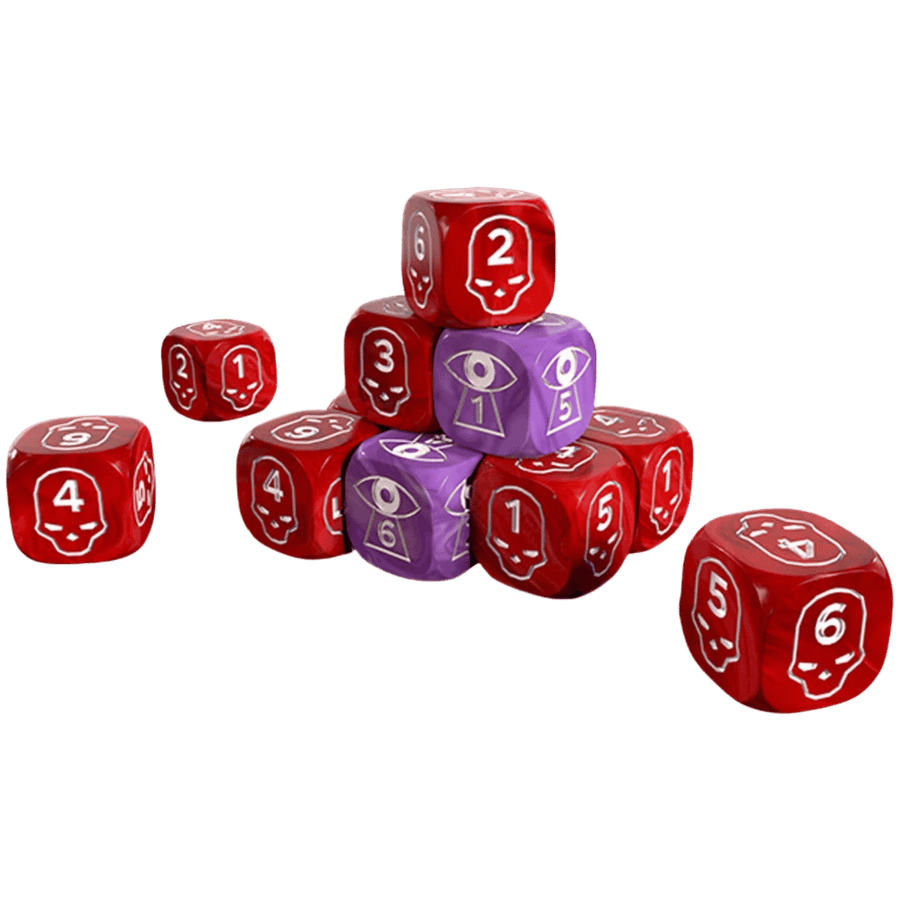 One Page Rules: Grimdark Future - 16mm Wound & Spell Dice Set (20) (PREORDER)