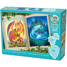 Cobble Hill Puzzles: Night & Day - Family Pieces (350pcs)