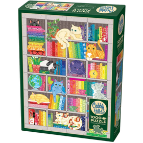 Cobble Hill Puzzles: Rainbow Cat Quilt (1000pcs)