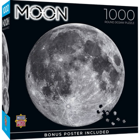 MasterPieces Puzzles: The Moon (1000pcs, Round Puzzle)