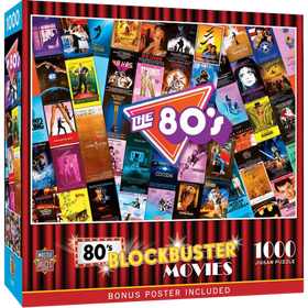 MasterPieces Puzzles: Blockbusters - 80's Movies (1000pcs)