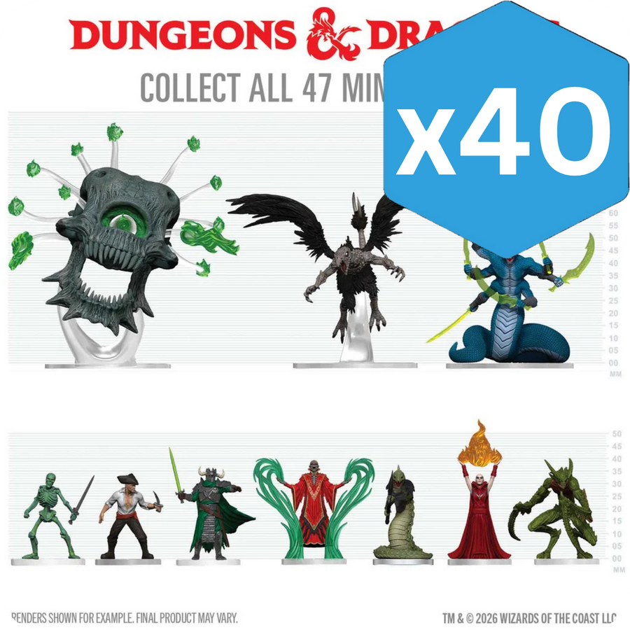 Dungeons & Dragons Miniatures: Icons of the Realms - Arcana Unleashed - Deadfall - Booster Case (40) (PREORDER)